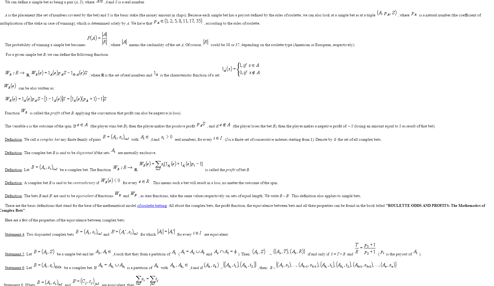 roulette maths probabilities